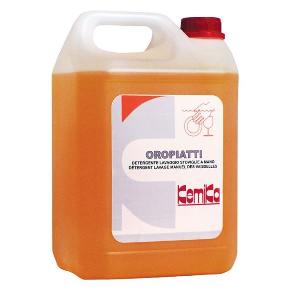 Kemika - Oropiatti, detergente liquido per il lavaggio delle stoviglie (tanica da 5 kg)