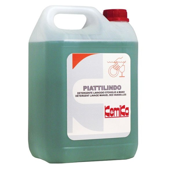 Kemika - Piattilindo, detergente liquido per il lavaggio delle stoviglie (tanica da 5 kg)