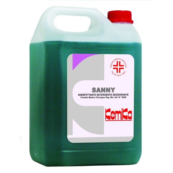 Kemika - Sanny, disinfettante detergente deodorante (tanica da 5 kg)