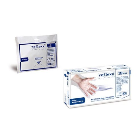 Reflexx 18, guanti in polietilene alta densità (HDPE)  Iº Cat. 2016/425