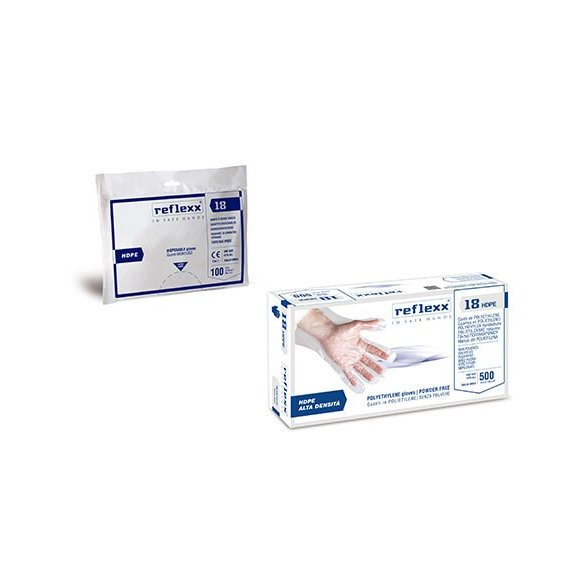Reflexx 18, guanti in polietilene alta densità (HDPE)  Iº Cat. 2016/425