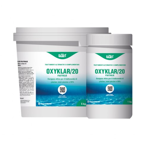 Controlchemi - Oxyklar 20 pastiglie, ossigeno attivo a base di monopersolfato