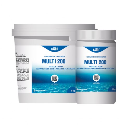 Controlchemi - Multi 200, pastiglie di cloro stabilizzato antialghe flocculanti da 200 g