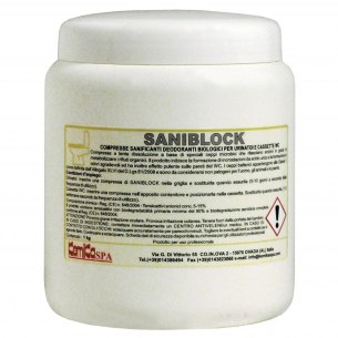 Kemika - Saniblock, compresse igienizzanti deodoranti (barattolo da 500 gr)