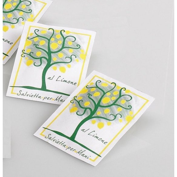 Salviette Rinfrescanti Lemon Tree Biodegradabili | Leone Decorazioni