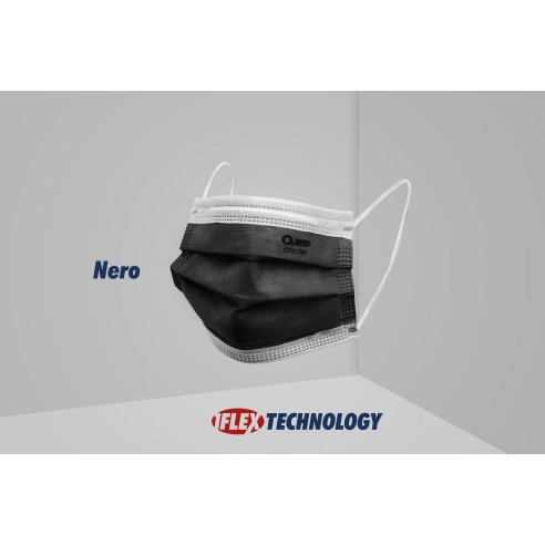 1Flex Technology - Mascherine chirurgiche 02 Med, vari colori 10 pezzi