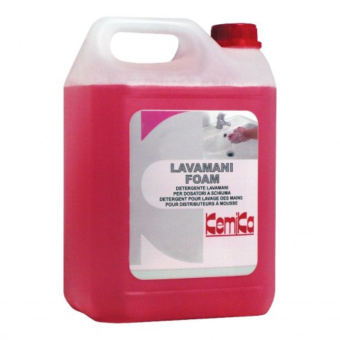 Kemika - Lavamani Foam, detergente lavamani per dosatori a schiuma (tanica da 5 kg)