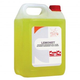 Kemika - Lemonet, Detergente sgrassante profumato al limone (tanica da 5 kg)