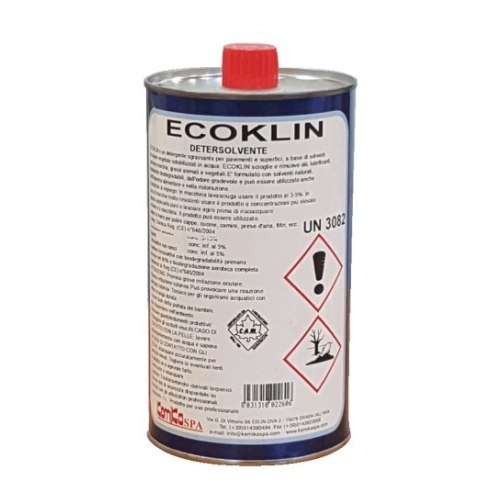 Kemika - Ecoklin, detersolvente sgrassante multiuso (flacone da 1 kg)