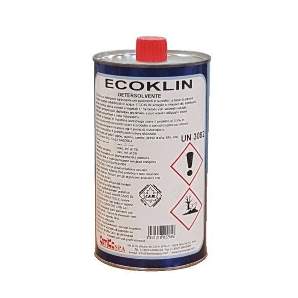Kemika - Ecoklin, detersolvente sgrassante multiuso (flacone da 1 kg)