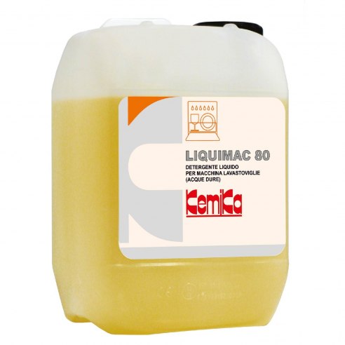 Kemika - Liquimac 80, detergente per macchine lavastoviglie (tanica da 5 kg)