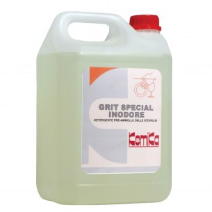 Kemika - Grit Special Inodore, detergente per cucine (tanica da 5 kg)