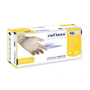 Reflexx 46, guanti in lattice senza polvere IIIº Cat. 2016/425