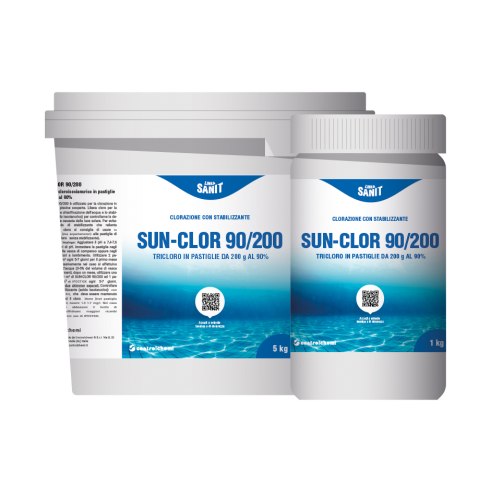 Controlchemi - Sun-Clor 90/200, cloro stabilizzato in pastiglie da 200 g al 90%