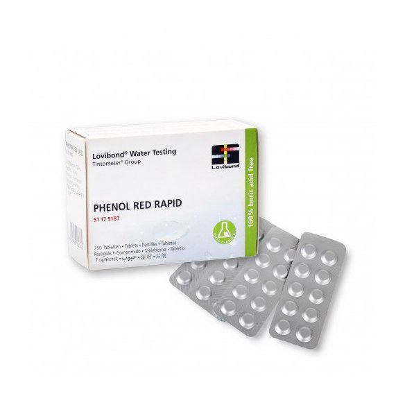 Lovibond - Rosso Fenolo Rapid, pastiglie reagenti pH