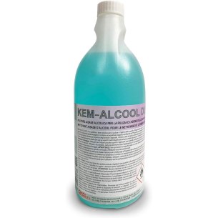 Kemika - Kemalcool Duo, Pulitore disinfettante per superfici a base di alcool Etilico (flacone da 750 ml)