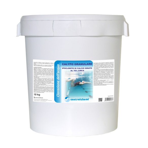 Controlchemi - Calypo granulare, ipoclorito di calce idrato al 70%io Biidrato (secchio da 10 kg)