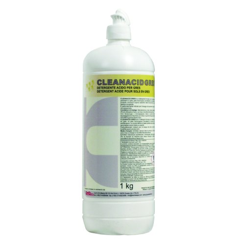 Kemika - Cleanacid Gres, detergente acido per gres (flacone da 1 kg)