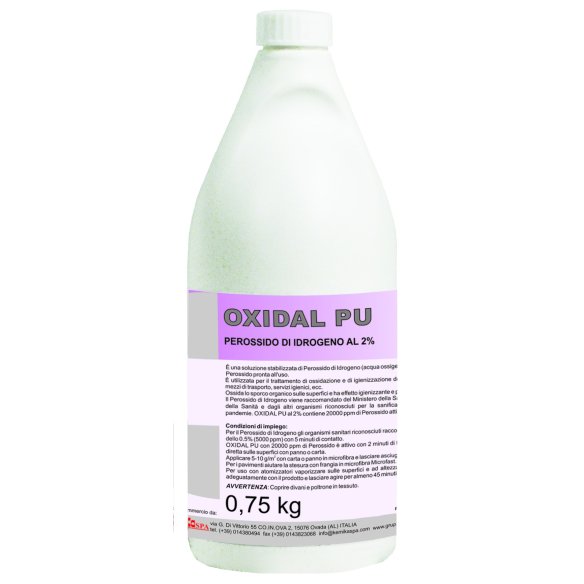 Kemika - Oxidal PU, perossido di idrogeno al 2% (flacone da 750 ml)