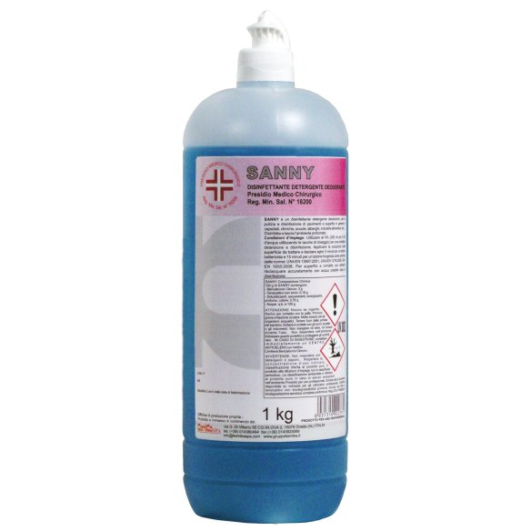 Kemika - Sanny, disinfettante detergente deodorante (flacone da 1 kg)