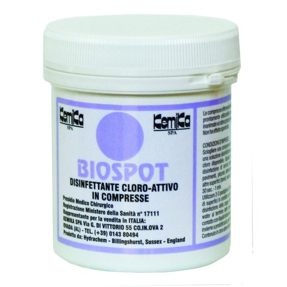 Kemika - Biospot, disinfettante cloroattivo in pastiglie (bar. 600 Compr.* 1 gr)