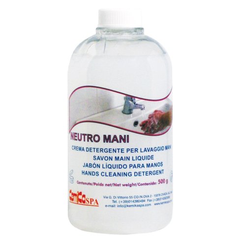 Kemika - Neutro mani, detergente lavamani (flacone da 500 ml. + 1 pompetta)
