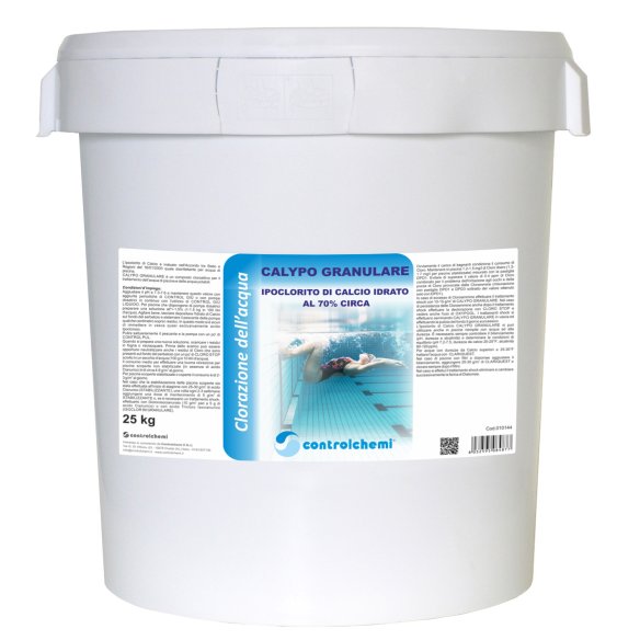 Controlchemi - Calypo granulare, ipoclorito di calce idrato al 70%io Biidrato (secchio da 25 kg)