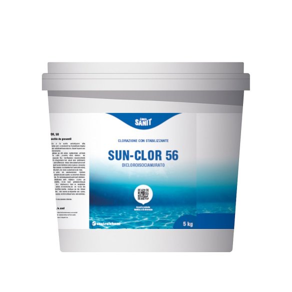 Controlchemi - Sun-Clor 56, cloro stabilizzato granulare al 56% (tanica da 5 kg)