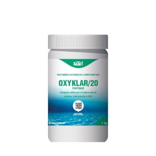 Controlchemi - Oxyklar 20 pastiglie, ossigeno attivo a base di monopersolfato  (flacone da 1 kg)