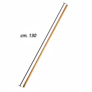 Manico Legno Euroscope 130cm Ø22mm - Attacco Vite Universale