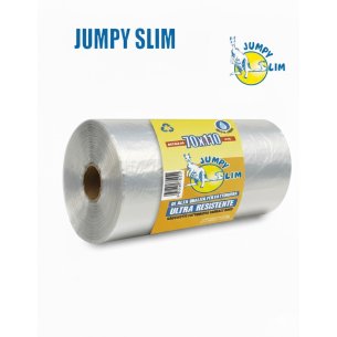 Sacco Rifiuti JUMPY SLIM Trasparente 70x110 136L LDPE 10pz