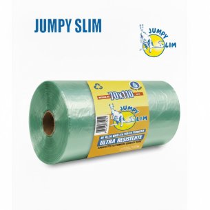 Sacco Rifiuti JUMPY SLIM Verde 70x110 136L LDPE 10pz