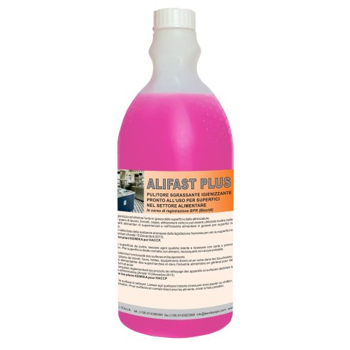Kemika, Alifast Plus - Sgrassatore Igienizzante HACCP Pronto all'Uso - 750ml