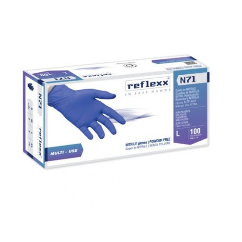 Reflexx N71, guanti in nitrile ipoallergenici IIIº Cat. 2016/425