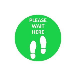 Adesivo calpestabile - Please Wait Here ''Footprint'' 2