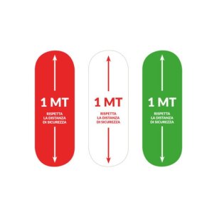 Adesivo calpestabile - Distanza Sicurezza Verticale