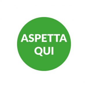 Adesivo calpestabile - Aspetta Qui ''No Logo''