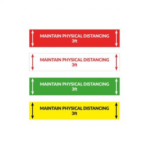 Adesivo calpestabile - Maintain Physical Distancing
