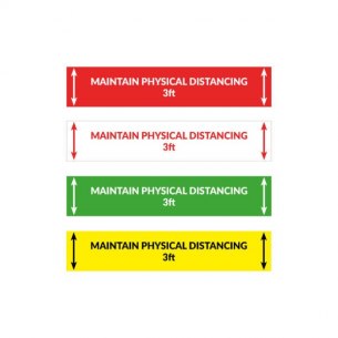 Adesivo calpestabile - Maintain Physical Distancing