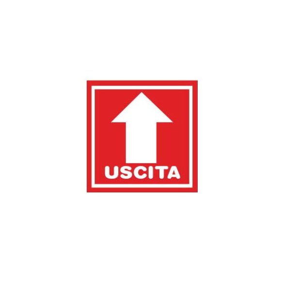 Adesivo calpestabile - Uscita ''Freccia''