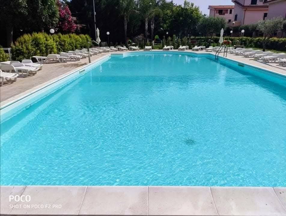 Piscina dopo trattamento delle acque